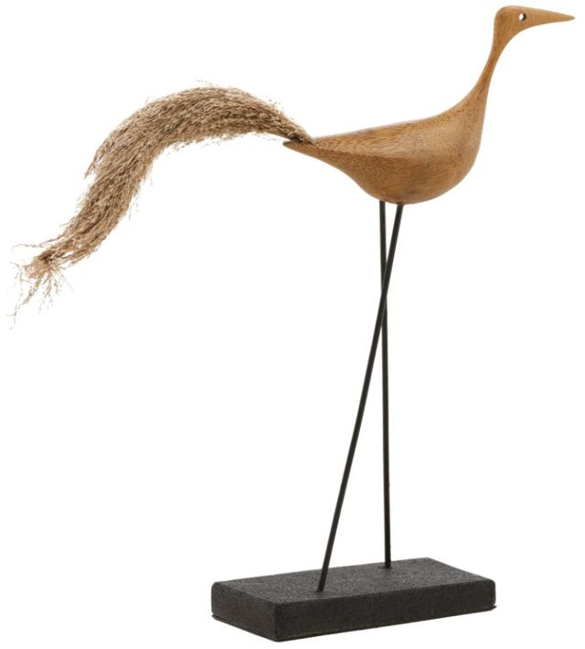 Dovetail Furniture Dianthe Black/Natural Sculpture-0