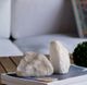 A & B Home White Natural Geode Bookends-1