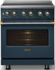 Viking® 5 Series 30" Squall Pro Style Induction Range with Brushed Brass Trim-4