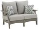 Signature Design by Ashley® Visola 2-Piece Gray Outdoor Conversation Set-2