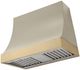 AGA Marquee 36" Fawn Wall Mounted Range Hood with Brushed Brass Trim-0