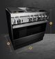 JennAir® NOIR™ 36" Stainless Steel Pro Style Dual Fuel Range-2