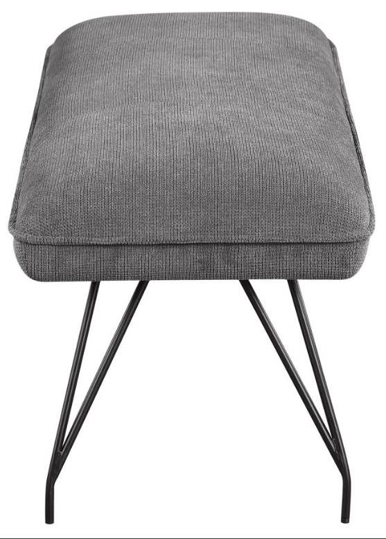 Coaster® Dodson Gray Upholstered Dining Bench-3
