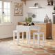 Jofran Inc. Eastern Tides 3-Piece ET Brushed White Counter Dining Set-1
