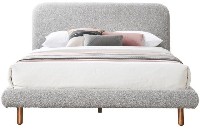 ACME Furniture Cleo Gray Boucle Queen Panel Bed-0
