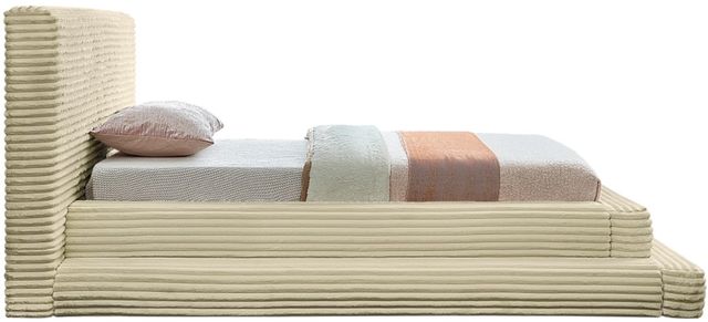 Meridian Furniture Drew Cream Twin Upholstered Panel Bed-2