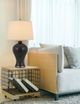 Cal® Lighting & Accessories Megara 2-Piece Marble/White Ceramic Table Lamp Set-1