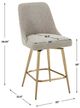 Uttermost® Bramwell Heathered Taupe Upholstered Counter Stool-2