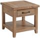Intercon Highland Rustic Sandwash End Table with Drawer-0