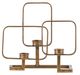 A & B Home Gold Three Candle Holder-1