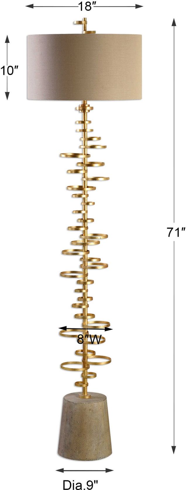 Uttermost by Billy Moon Lostine Floor Lamp-1