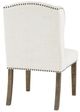 Forty West Savannah White Cotton Boll Dining Side Chair-2