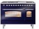 Ilve® Nostalgie II Series 48" Midnight Blue Pro Style Dual Fuel Range-1