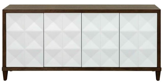 Martin Furniture Stellar Dark Brown/White TV Stand-1