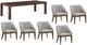 Liberty Furniture Cascade Falls 7-Piece Gray Mist/Satin Espresso Rectangular Dining Set-0