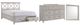 Bernards Nova II 3-Piece Gray Queen X Storage Full Bedroom Set-0