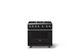 Viking® 5 Series 36" Onyx Pro Style Gas (LP) Range with Brushed Brass Trim-0