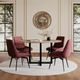 Modus Furniture CEO Cherry Upholstered Swivel Dining Side Chair-1