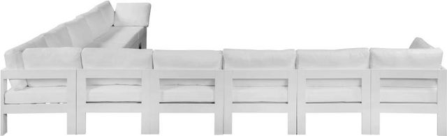 Meridian Furniture Nizuc 10-Piece White Outdoor Patio Modular Sectional Set-1