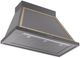 Ilve® Nostalgie II Noblesse 40" Graphite Matte Wall Mounted Range Hood with Brass Trim-1
