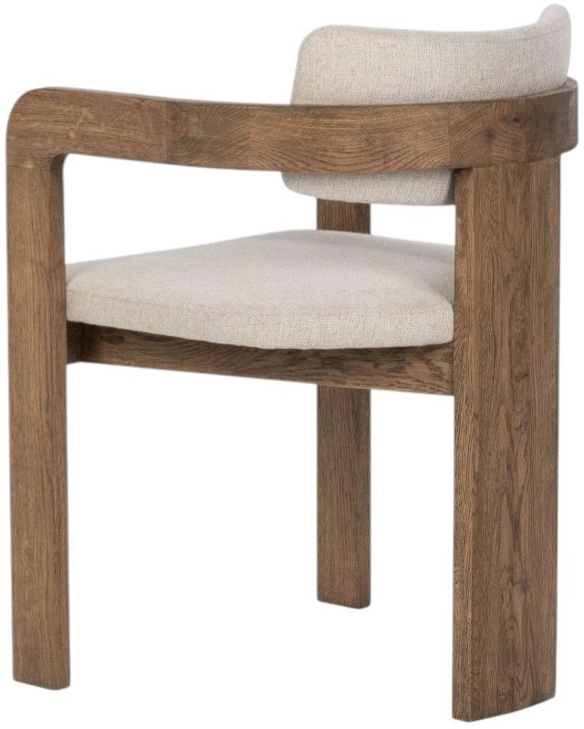 Classic Home Labelle Tan Oak Dining Arm chair-4