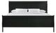 Elements International Louis Philippe Black King Panel Bed-1