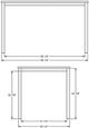 Amisco Customizable Ricard Thermo Fused Laminate Counter Height Table-2