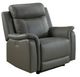 Mazin Furniture Cyrus Grey Power Glider Reclining Chair-0