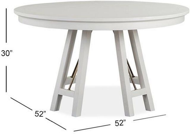 Magnussen Home® Heron Cove Chalk White 52" Round Dining Table-2