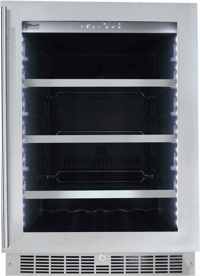 Silhouette® Professional™ Saxony 5.6 Cu. Ft. Stainless Steel Beverage Center