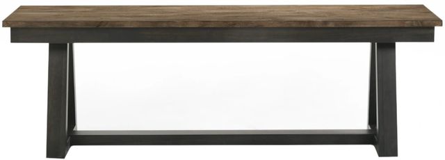 Intercon Harper Brushed Brown/Pecan Dining Bench-2