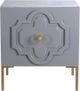 TOV Furniture Anna Grey Lacquer Side Table-2