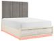 Homelegance® Noctis Beige/Gray Queen Platform Bed with Footboard Storage-0