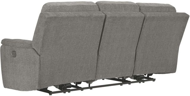 Signature Design by Ashley® Mouttrie Smoke Power Reclining Sofa with Adjustable Headrest-4