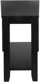 Mazin Furniture Elwell Black Chairside Table-1