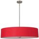 YHD Lyell Forks Chili Pepper Red/Satin Steel 5-Light Pendant Lighting-0