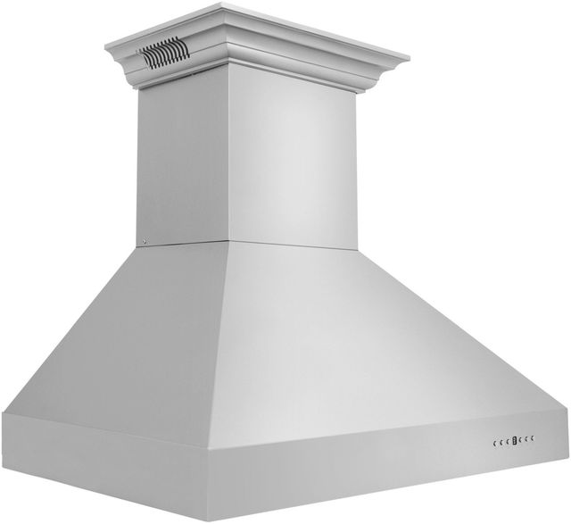 ZLINE 48" Stainless Steel Wall Mounted Range Hood with CrownSound® Bluetooth Speakers-1