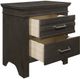Mazin Furniture Blaire Farm Charcoal Gray Nightstand-2