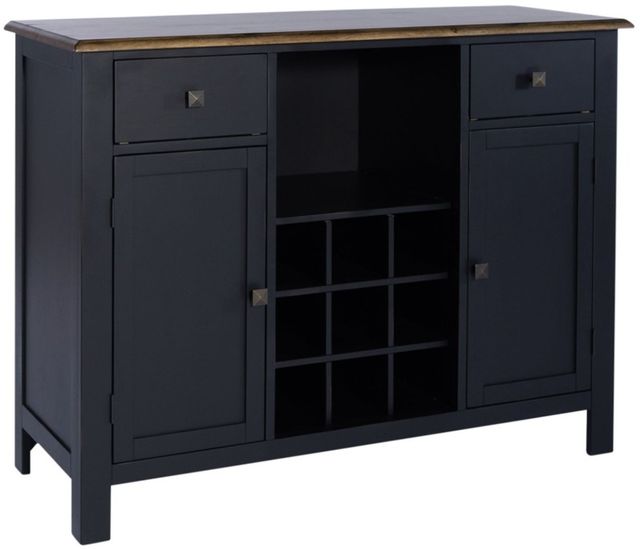 Liberty Furniture Carolina Crossing Antique Honey/Black Server-0