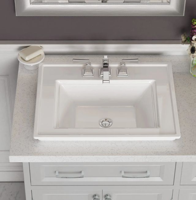 American Standard Town Square® S White Drop-In Sink with 4" Centerset-2