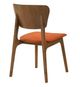 Armen Living Kalia 2-Piece Orange Dining Chair Set-2