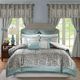 Olliix by Madison Park Essentials Teal Queen Brystol 24 Piece Room in a Bag-0