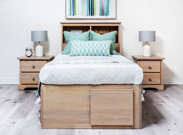 Mako Wood Furniture Youth Collection Pine Nightstand-1