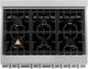 ZLINE 36" Satin Stainless Steel Pro Style Dual Fuel Range-3