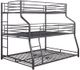 ACME Furniture Caius II Gunmetal Twin Over Full Over Queen Bunk Bed-0