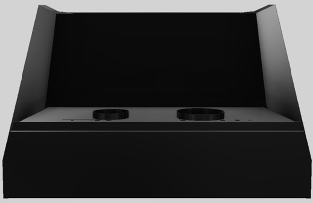 Vent-A-Hood® Designer Series 48" Black Wall Mounted Range Hood-1