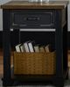 Null Furniture 2218 Black/Pecan Rectangular End-0