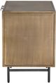 Four Hands Sunburst Aged Brass Cabinet Nightstand-3