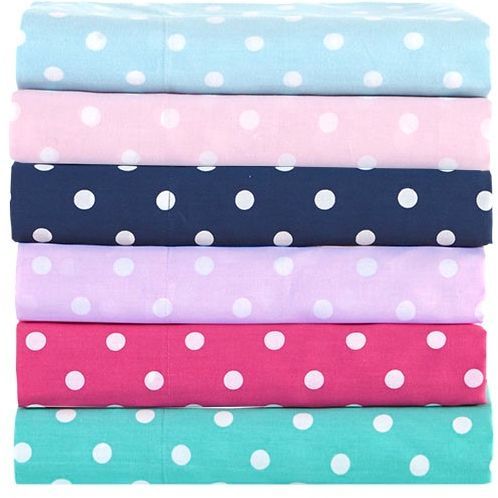 Olliix by Mi Zone Pink Twin Polka Dot Printed 100% Cotton Sheet Set-4