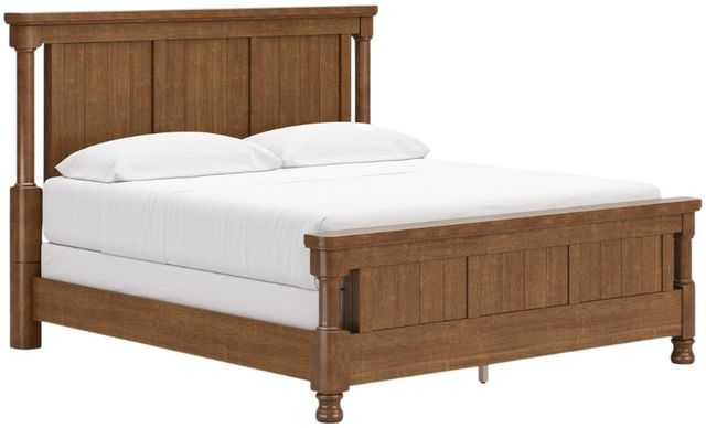 Signature Design by Ashley® Rowlenstown Brown California King Poster Bed-1
